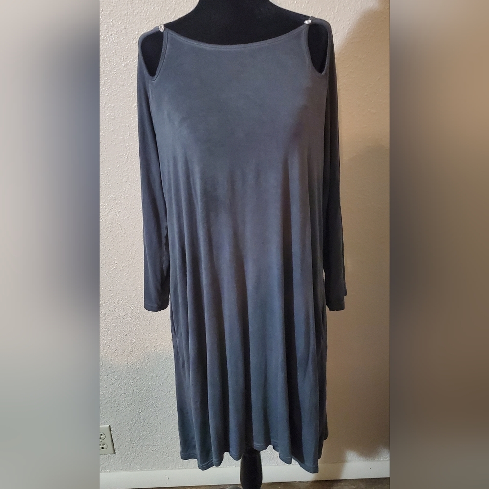 Grey Tunic dress with pockets NWOT